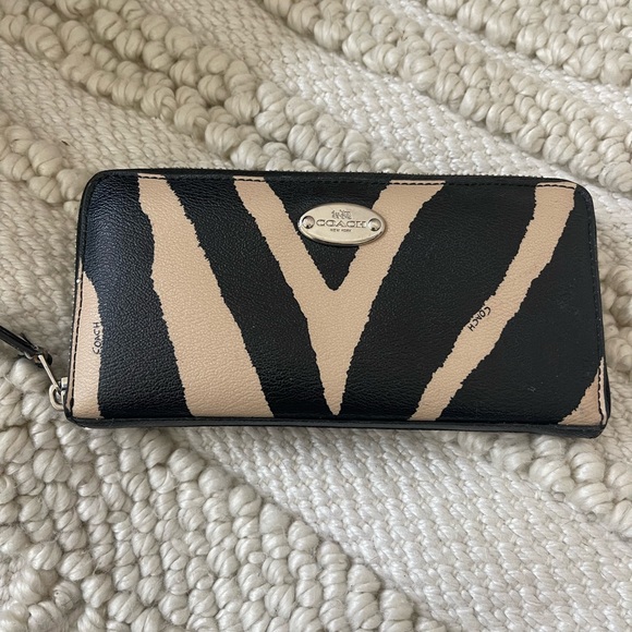 Coach Zebra Print Wallet - Picture 2 of 5